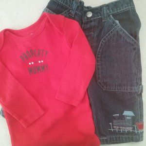 Koala Kids & Carter's  3-6 mo.boys 2 pc.bundle